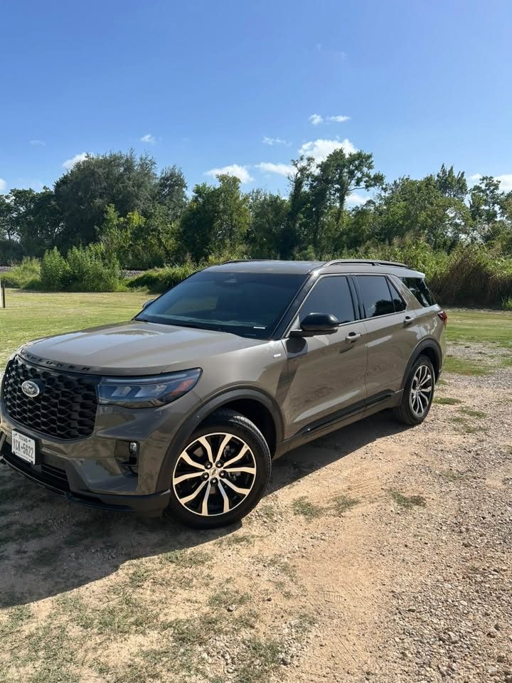 A Ford Explorer with tinted windows